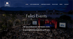 Desktop Screenshot of felicievents.com
