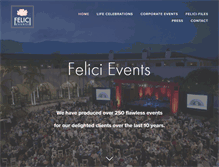 Tablet Screenshot of felicievents.com